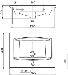 Vigo Мебель для ванной Grani 600-2-1 дуб сонома/белая – фотография-15